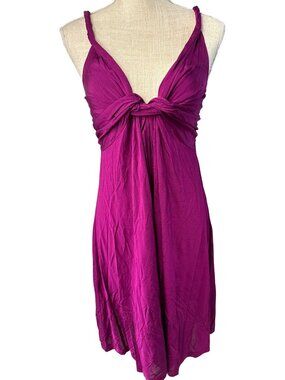Lush Fuschia Sleeveless Twist Front Dress Womens Size M